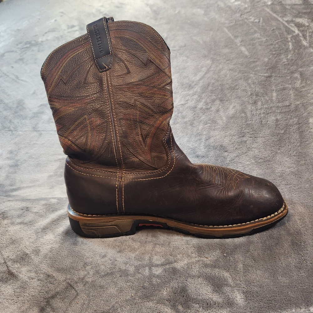 Irish Setter Boots Mens 10 2E Extra Wide Brown Leather Marshall Western Work